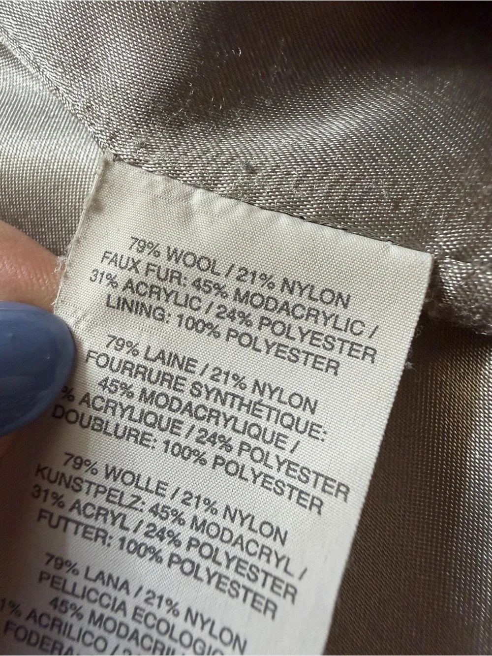 JCREW Chateau Parka Grey Wool Coat 6 Hooded Duffel Jacket Preppy Fall Faux Fur